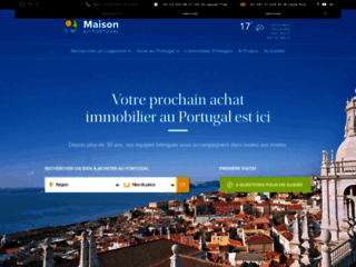 Capture du site http://www.maison-au-portugal.com/