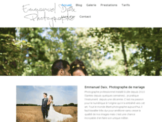 Capture du site http://www.mariage.emmanueldaix.fr