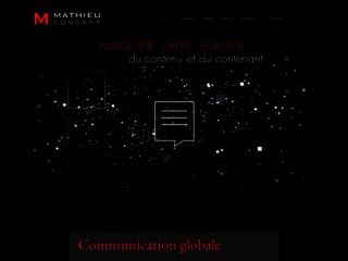 Capture du site http://www.mathieu-concept.com