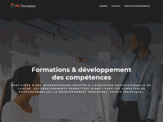 Capture du site http://www.mc-formation.fr