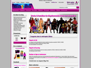 Capture du site http://www.mega-fete.fr