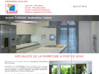 Capture du site http://www.menuiseriecalistri.fr