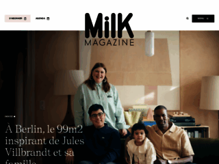 Capture du site http://www.milkmagazine.net