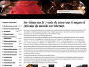 screenshot http://www.mineral-hub.net/ minéraux français et fossiles