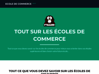 Capture du site http://www.mon-ecole-commerce.com