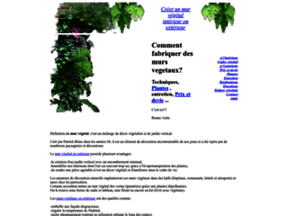 Capture du site http://www.mur-vegetal.eu