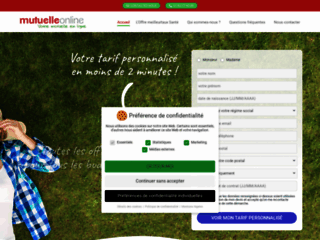 Capture du site http://www.mutuelleonline.fr