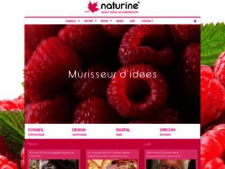 Capture du site http://www.naturine.fr