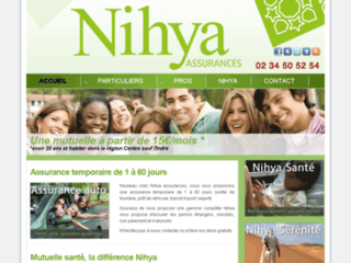 Capture du site http://www.nihya-assurances.fr