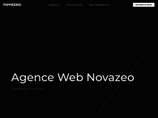 Capture du site http://www.novazeo.com