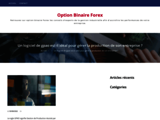 Capture du site http://www.option-binaire-forex.com/