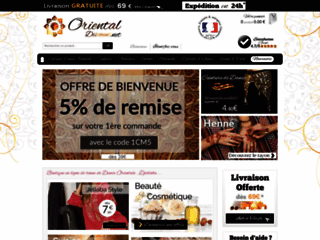 Capture du site http://www.orientaldiscount.net/fr/