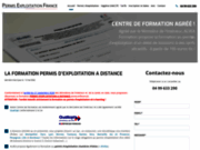 screenshot http://www.permis-exploitation-france.fr Formation au permis d'exploitation
