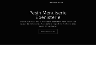 Capture du site http://www.pesin-menuiserie-ebenisterie.fr/