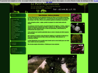 Capture du site http://www.petitpepinieriste.fr