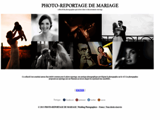 Capture du site http://www.photographereportagedemariage.fr