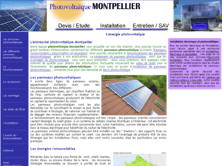 Capture du site http://www.photovoltaique-montpellier.fr