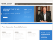 screenshot http://www.pinet-avocats.com/ Cabinet d'avocat à Narbonne