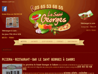 Capture du site http://www.pizzasaintgeorges.fr/