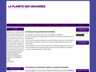 Capture du site http://www.planet-orchid.net