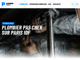 Capture du site http://www.plombier-paris.fr