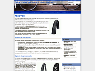Capture du site http://www.pneu-velo.fr