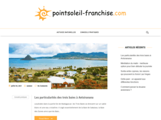 Capture du site http://www.pointsoleil-franchise.com