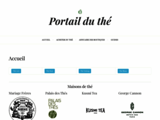 Capture du site http://www.portail-du-the.fr
