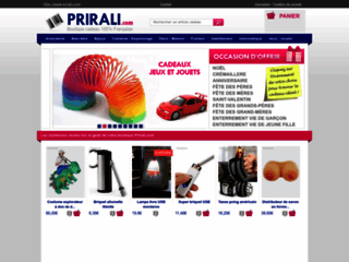 Capture du site http://www.prirali.com