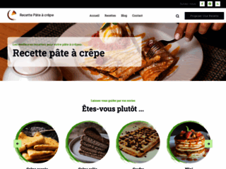 Capture du site http://www.recette-pateacrepe.fr/
