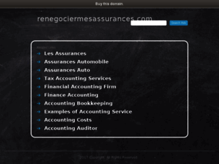 Capture du site http://www.renegociermesassurances.com