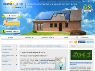 Capture du site http://www.renove-electric.be