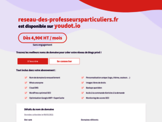 Capture du site http://www.reseau-des-professeursparticuliers.fr
