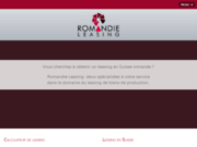 screenshot http://www.romandieleasing.ch Romandie-leasing: financement en Suisse romande avec un leasing
