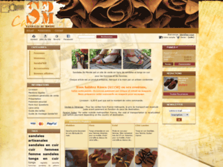 Capture du site http://www.sandales-du-monde.fr