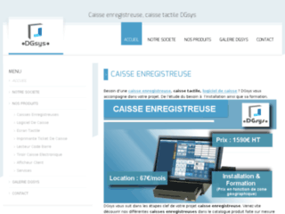 Capture du site http://www.sarl-dgsys.fr