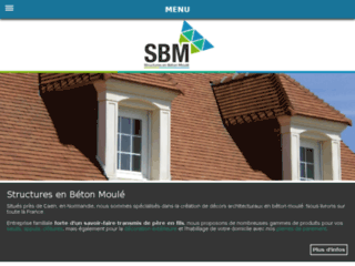 Capture du site http://www.sbm-sarl.fr