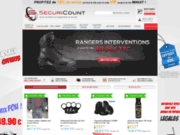 screenshot http://www.securicount.fr arme de défense et équipement de sécurité