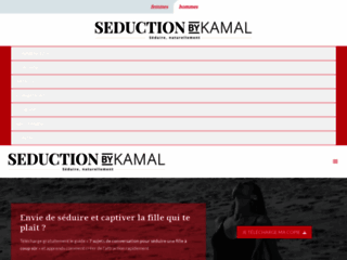 Capture du site http://www.seductionbykamal.com/