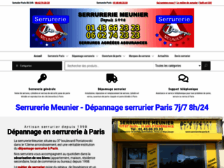 Capture du site http://www.serrurerie-paris.fr/
