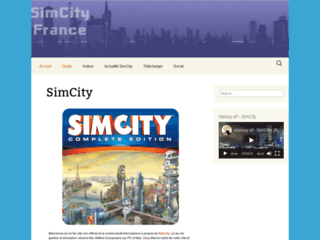 Capture du site http://www.simcity-france.com/