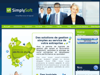 Capture du site http://www.simplysoft.fr