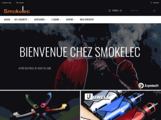 Capture du site http://www.smokelec.fr