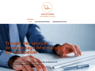 Capture du site http://www.solutionsinformatiques.fr