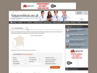 Capture du site http://www.solutionsmedicales.fr
