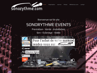 Capture du site http://www.sonorythme.com