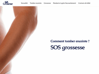 Capture du site http://www.sos-grossesse.fr