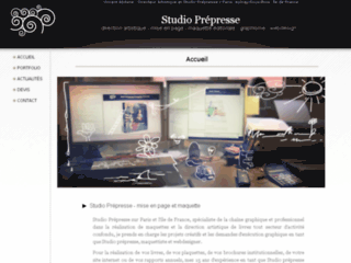 Capture du site http://www.studio-prepresse.com