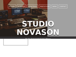 Capture du site http://www.studionovason.com