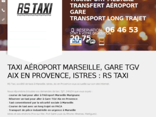 Capture du site http://www.taxiistres.fr